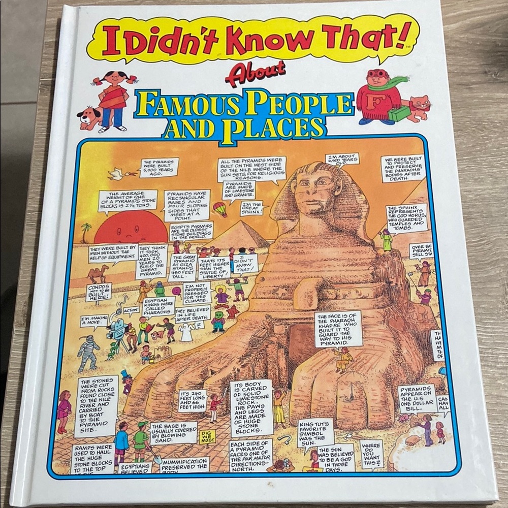 1992 I Didn't Know That about Famous People and Places by Tony Tallarico Book